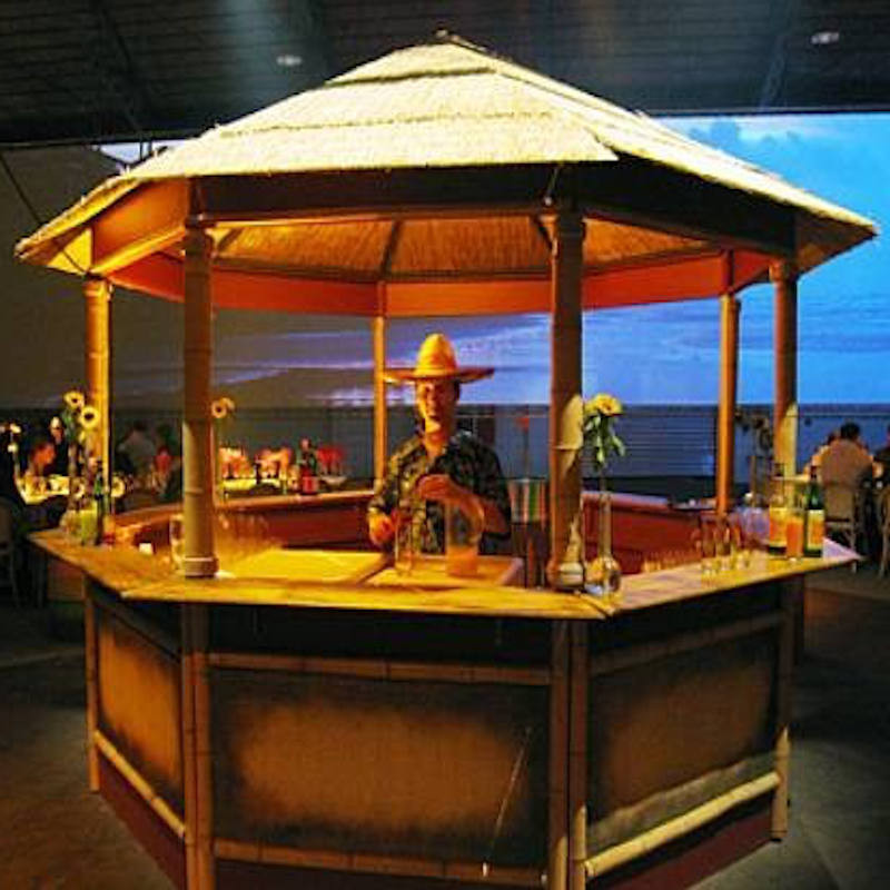  Bar en bambou  avec pergola